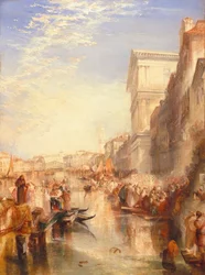 Der Große Kanal: Szene - eine Straße in Venedig, ca. 1837